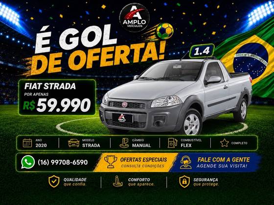 FIAT STRADA 1.4 MPI HARD WORKING CE 8V FLEX 2P MANUAL FIAT STRADA 1.4 MPI HARD WORKING CE 8V FLEX 2P MANUAL